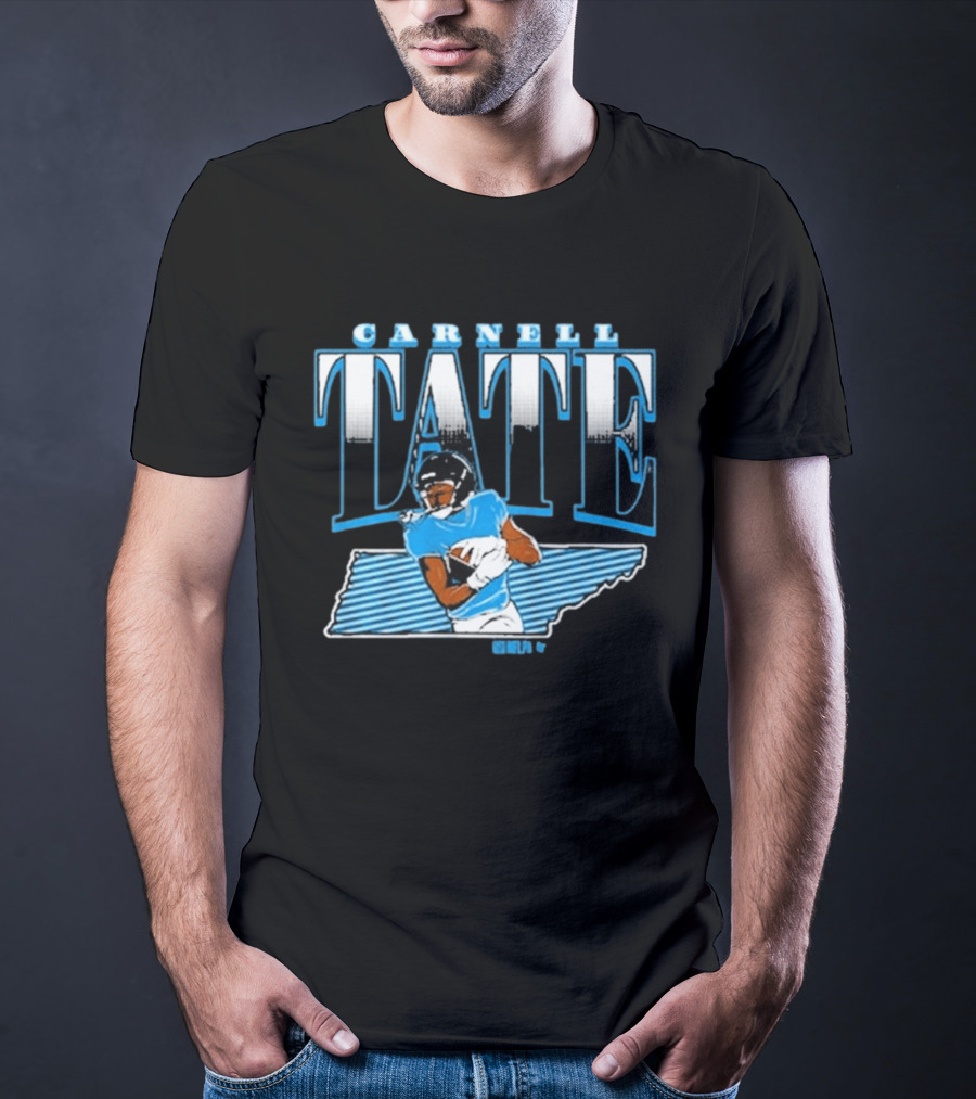 Carnell Tate State Star Athlete Football Blue T-Shirt