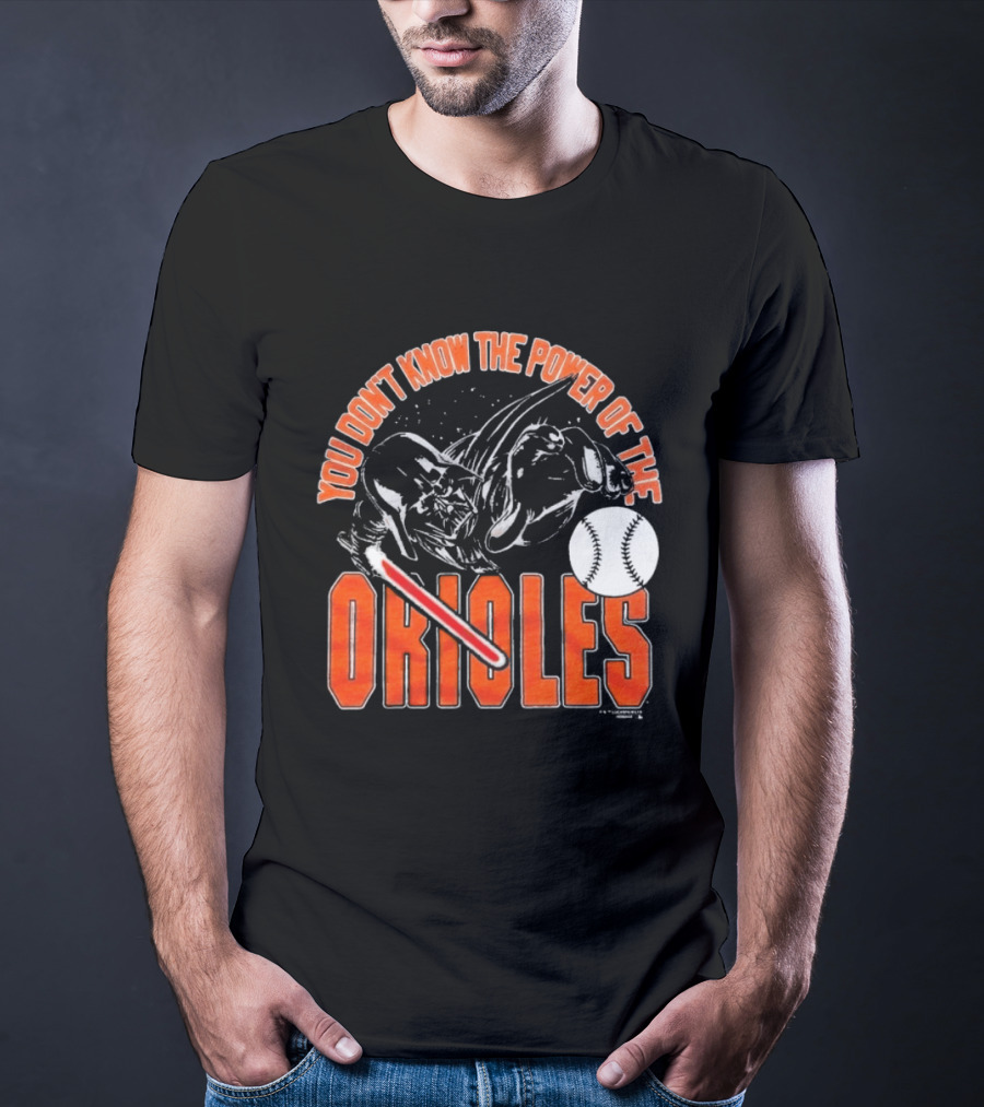 Star Wars X MLB 2026 You Don't Know The Power Of The Baltimore Orioles Dark Side Darth Vader T-Shirt