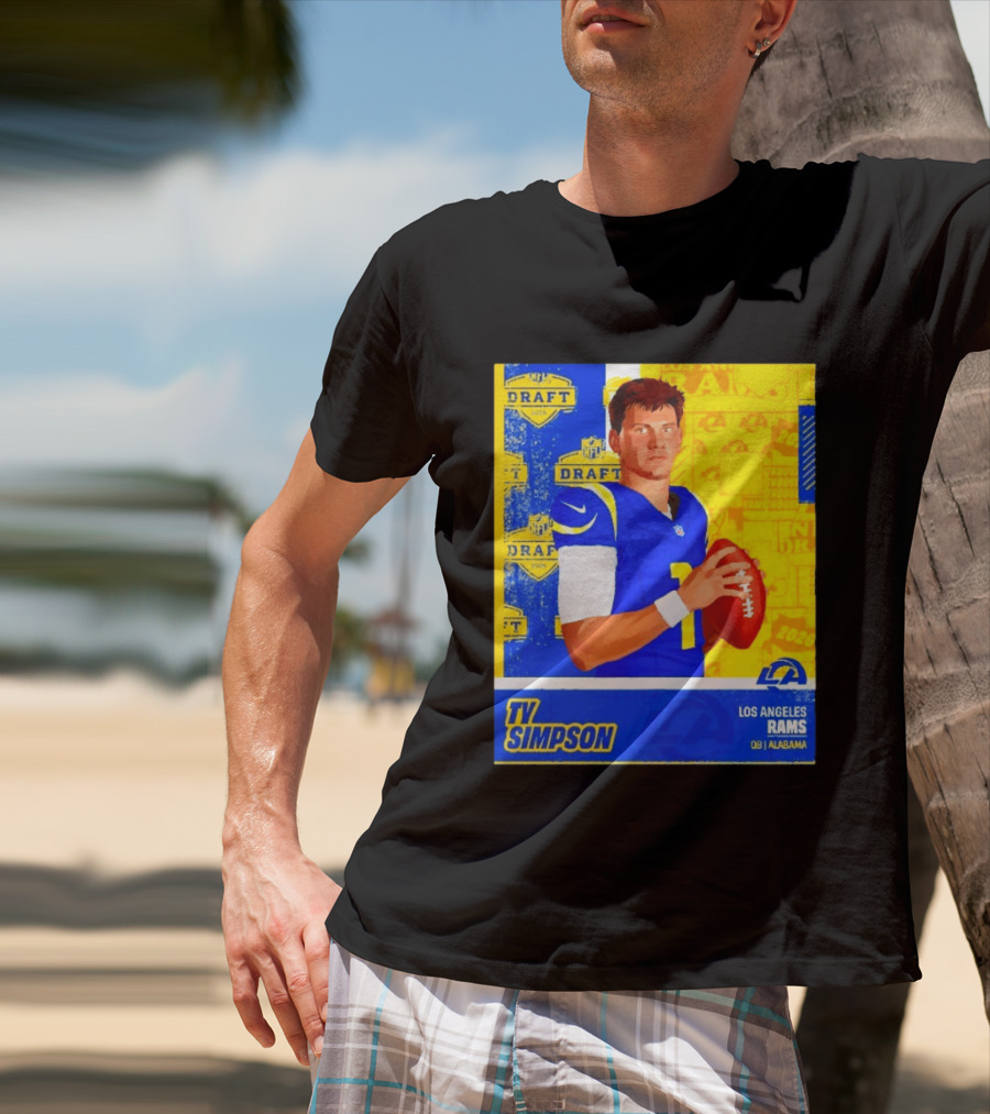 Ty Simpson Los Angeles Rams NFL Draft 2026 Quarterback Alabama T-Shirt