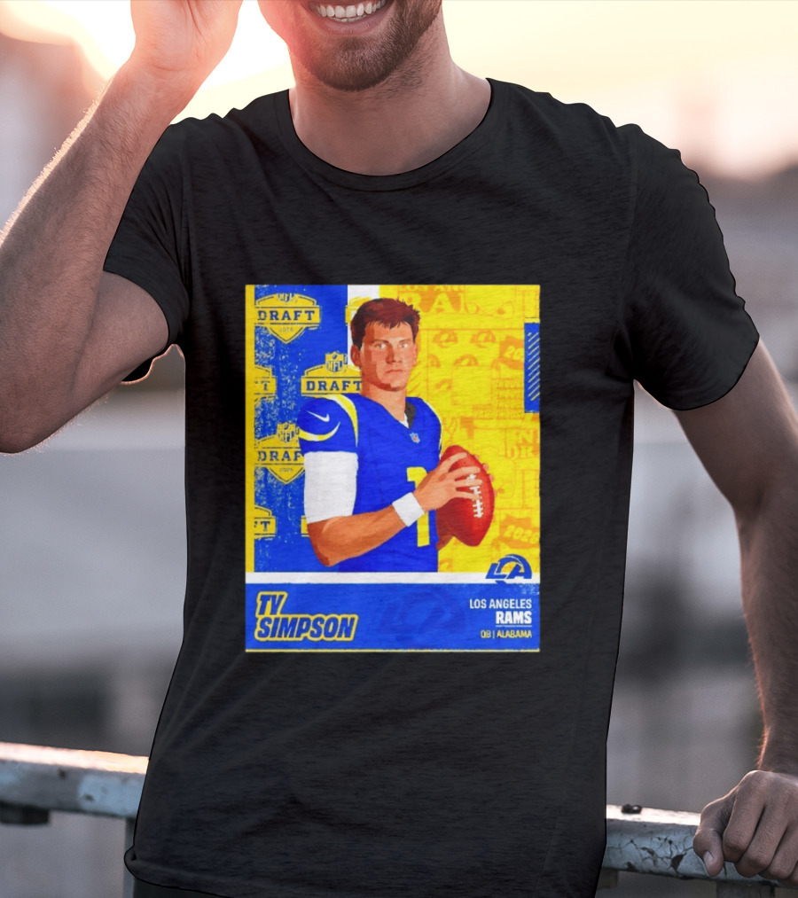 Ty Simpson Los Angeles Rams NFL Draft 2026 Quarterback Alabama T-Shirt