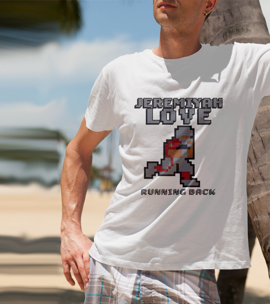 Jeremiyah Love Running Back 8 Bit T-Shirt