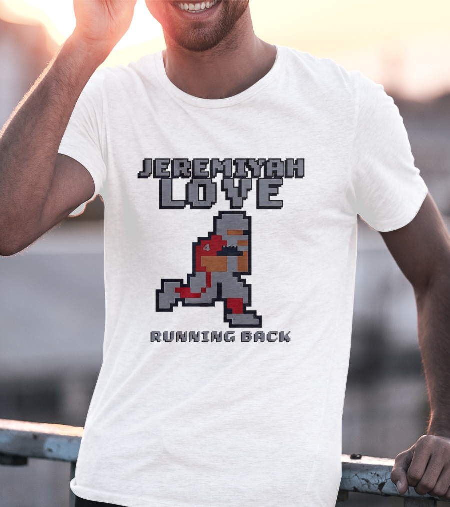 Jeremiyah Love Running Back 8 Bit T-Shirt