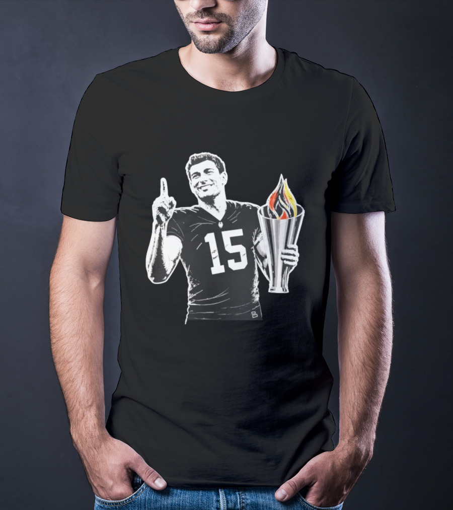 Las Vegas Torch Number 15 Football Player One Of 100 T-Shirt
