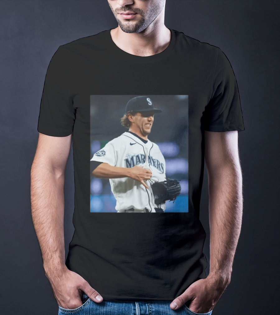 Mariners Baseball Nike Athlete Action Scene MLB T-Shirt