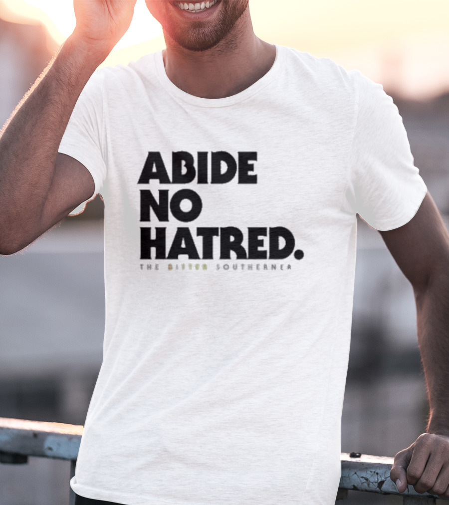 Abide No Hatred Top Button Souvenir T-Shirt