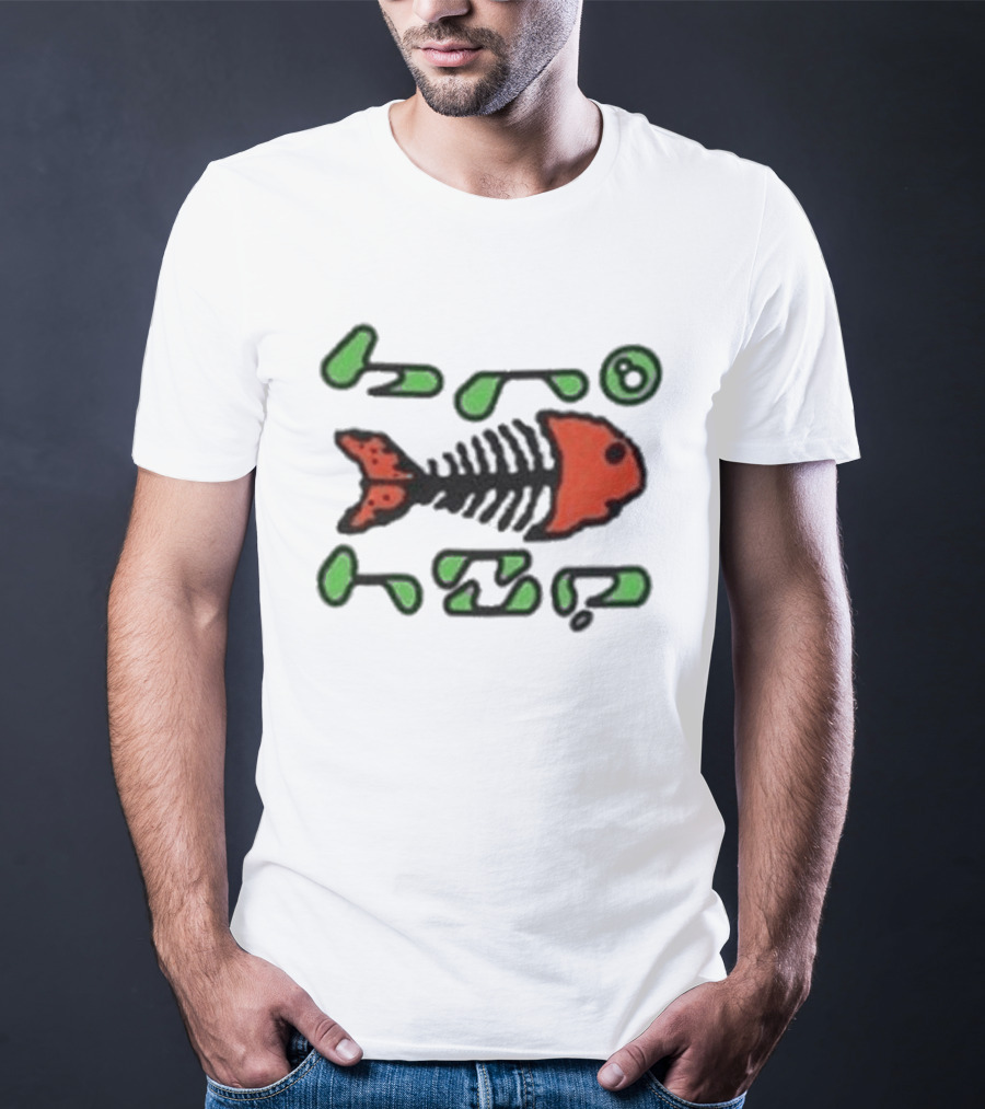 Bronze56k Fish Tech Forest Skeleton T-Shirt