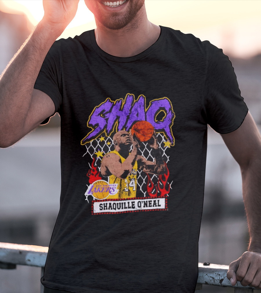 Shaquille O'Neal Shaq Los Angeles Lakers Basketball Icon 34 T-Shirt