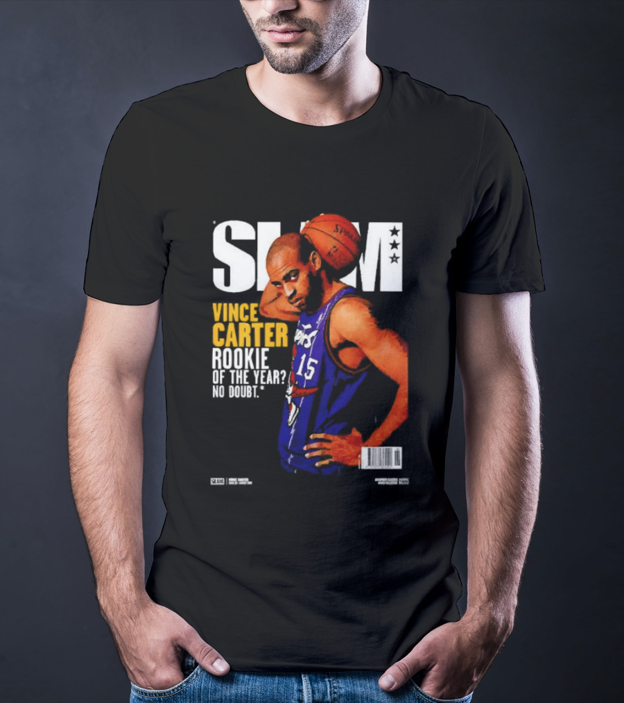 Slam Vince Carter Toronto Raptors Rookie Of The Year No Doubt T-Shirt