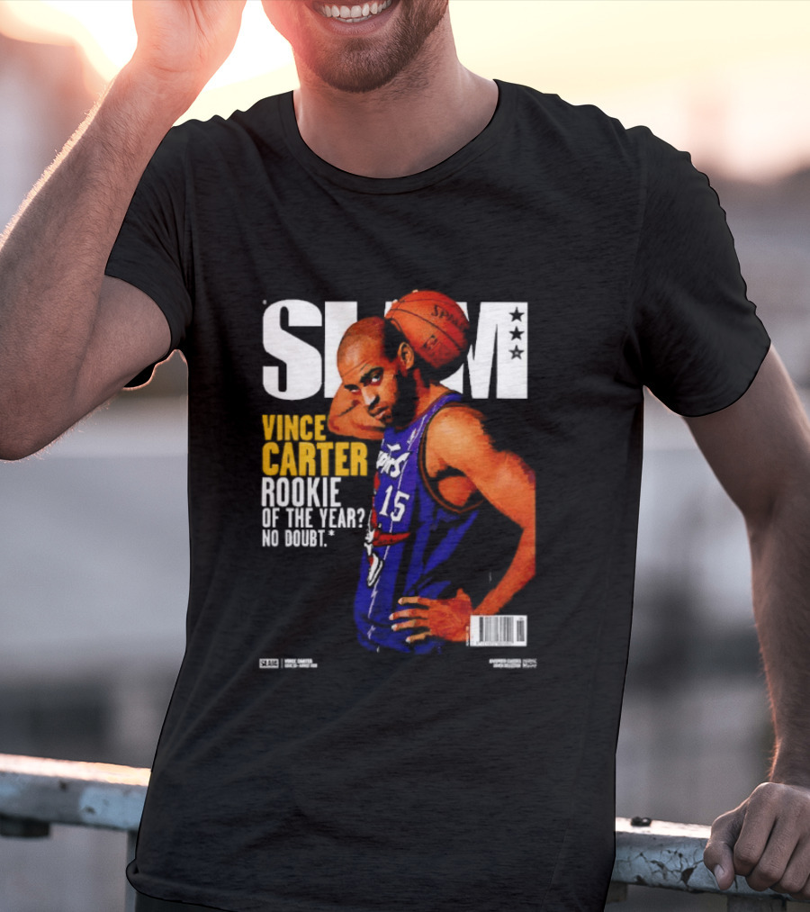 Slam Vince Carter Toronto Raptors Rookie Of The Year No Doubt T-Shirt