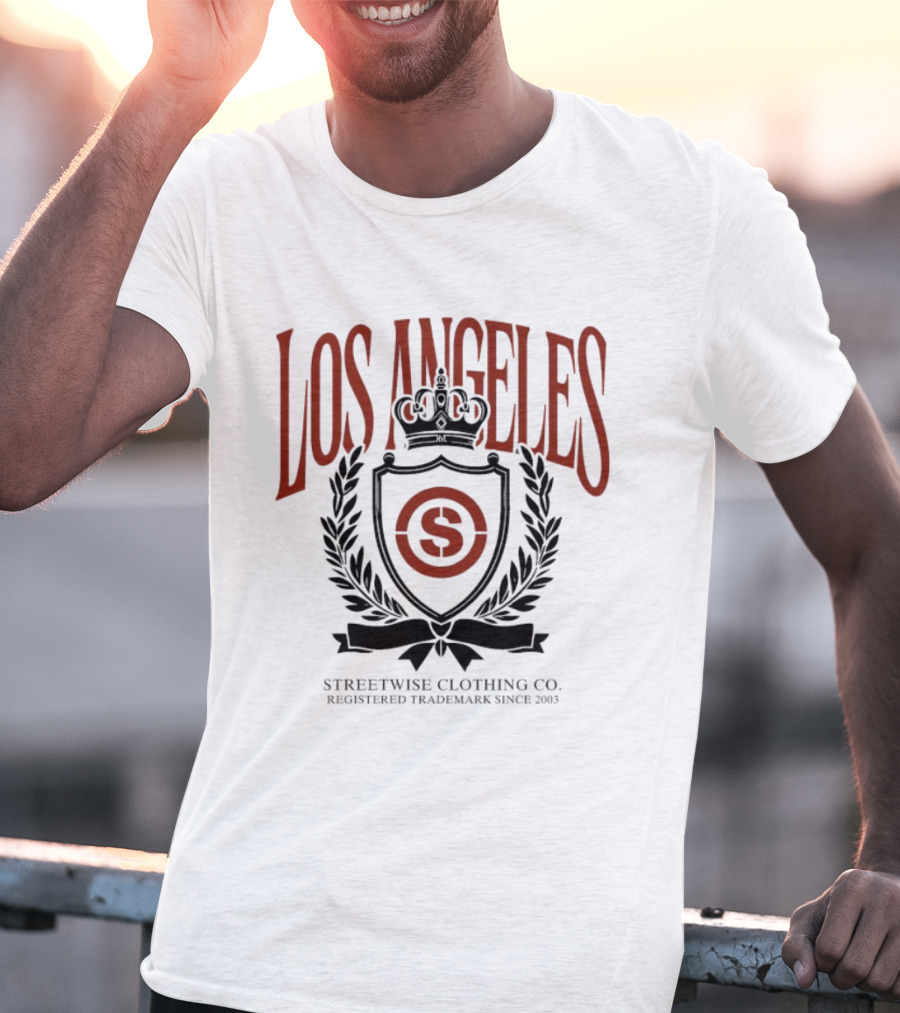 Los Angeles Streetwise Clothing Co Registered Trademark City Crest Since 2003 T-Shirt