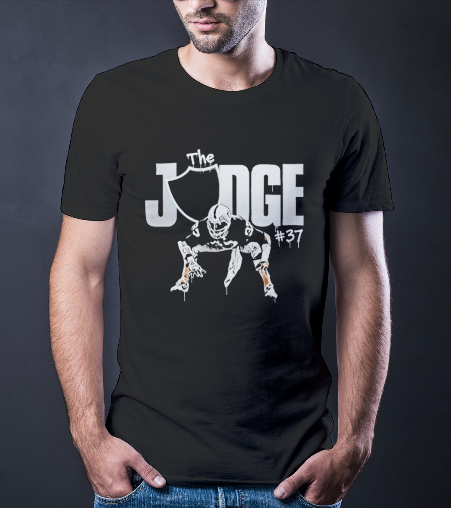 The Judge Las Vegas Raiders 37 Linebacker T-Shirt