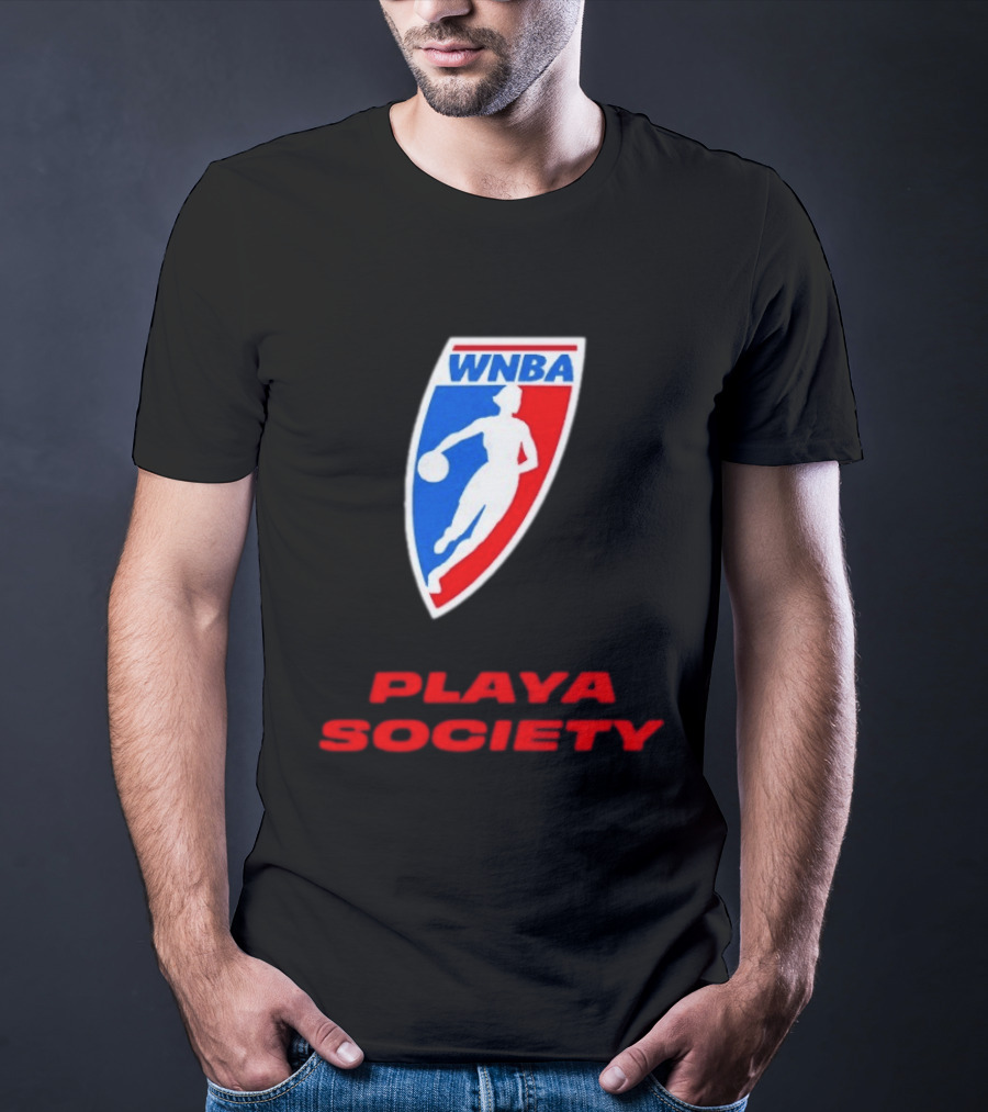 WNBA Playa Society Women's National Basketball Association T-Shirt