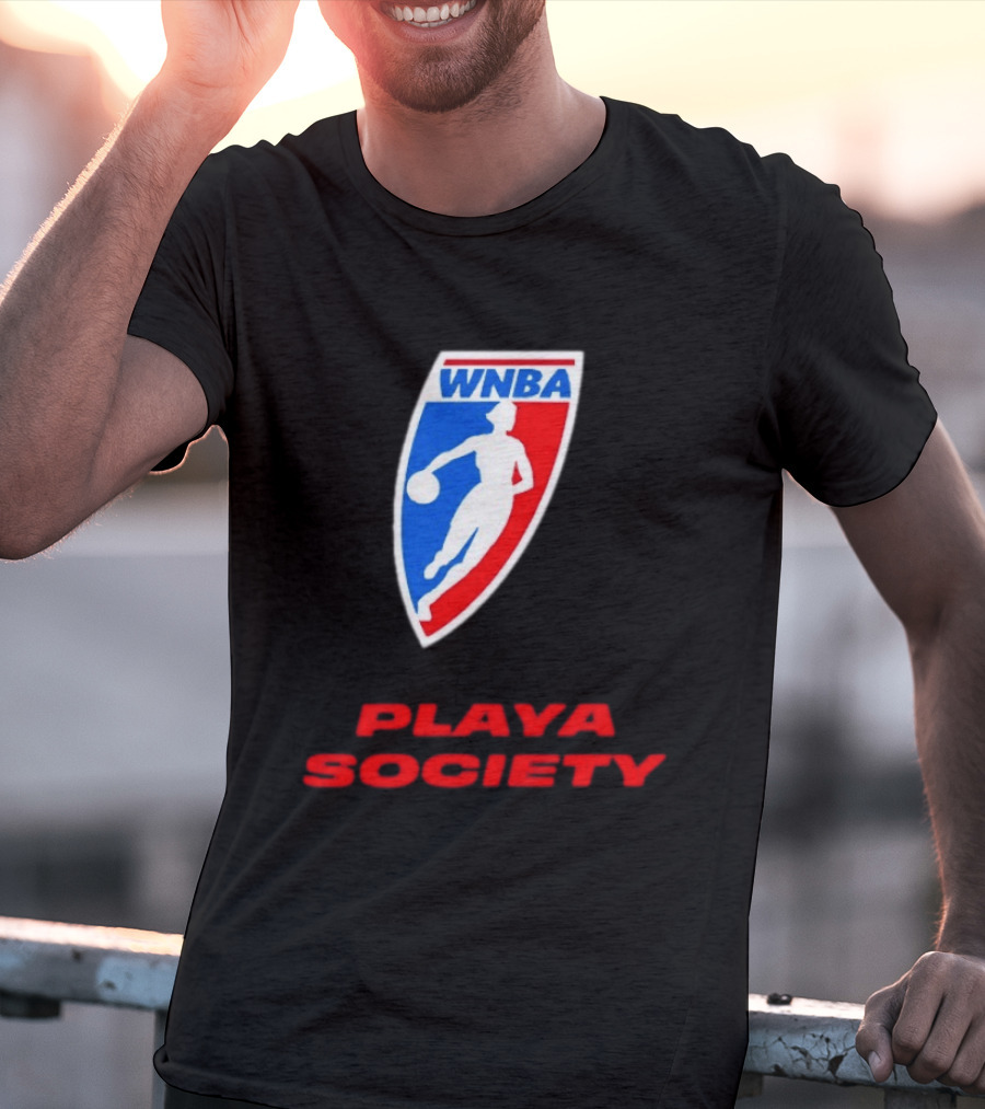 WNBA Playa Society Women's National Basketball Association T-Shirt