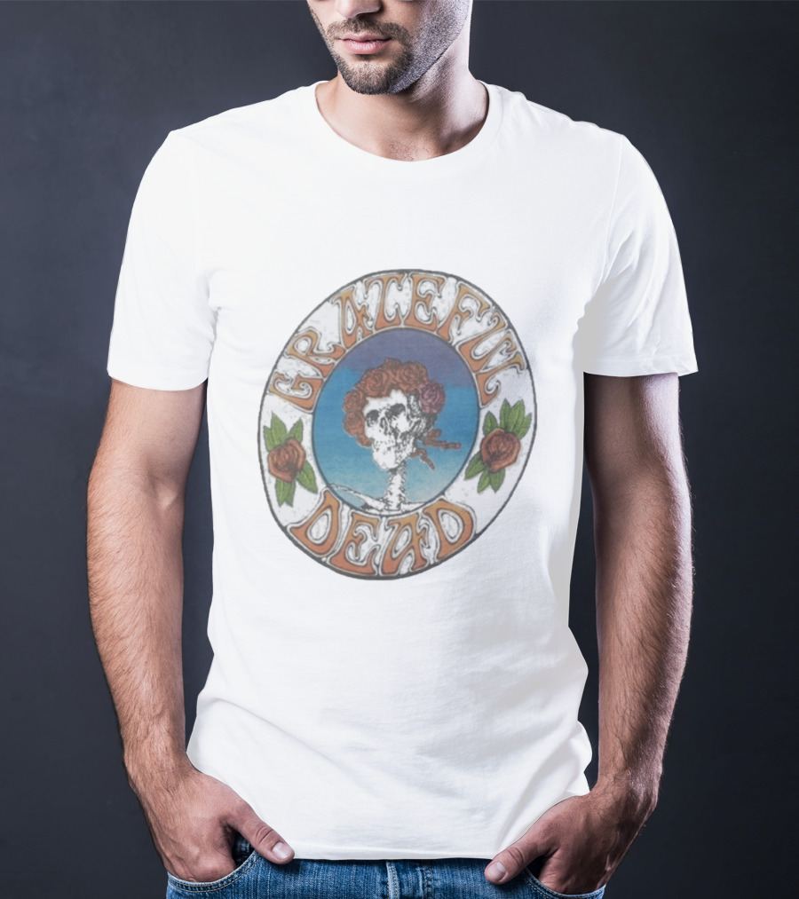 Grateful Dead 1970s Bertha Skull And Roses T-Shirt