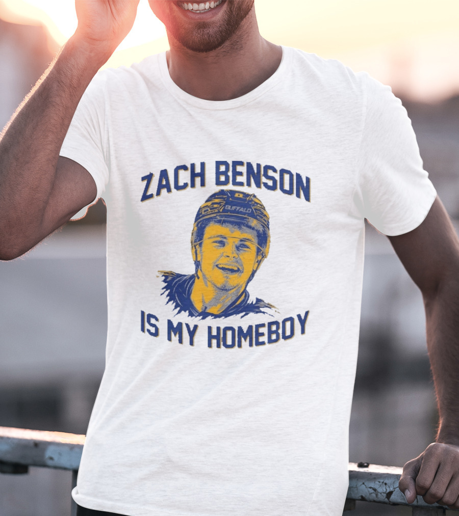 Zach Benson Is My Homeboy Buffalo Hockey Fan T-Shirt