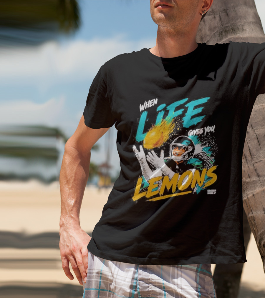 Philadelphia Eagles When Life Gives You Lemons Football Makai Lemon T-Shirt