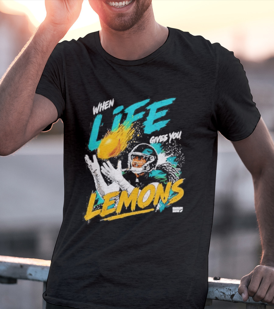 Philadelphia Eagles When Life Gives You Lemons Football Makai Lemon T-Shirt