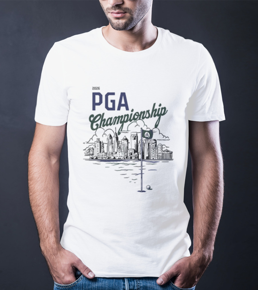 2023 PGA Championship Skyline Golf Scene T-Shirt