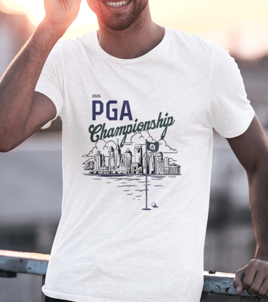2023 PGA Championship Skyline Golf Scene T-Shirt