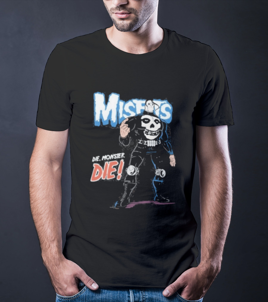 Misfits Die Die My Darling Skeleton Warrior T-Shirt