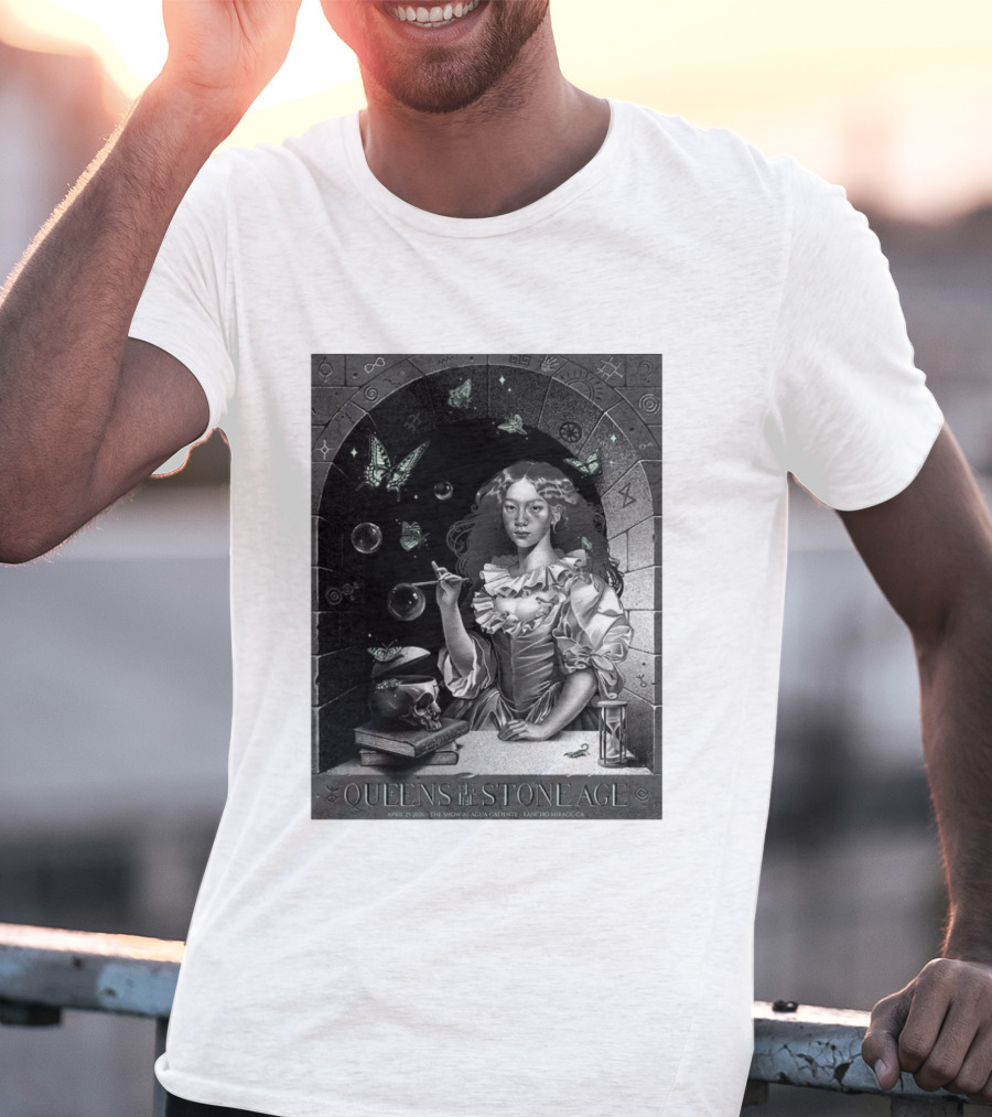 Queens Of The Stone Age Rancho Mirage California 2026 Gig Agua Caliente April 25 2026 T-Shirt