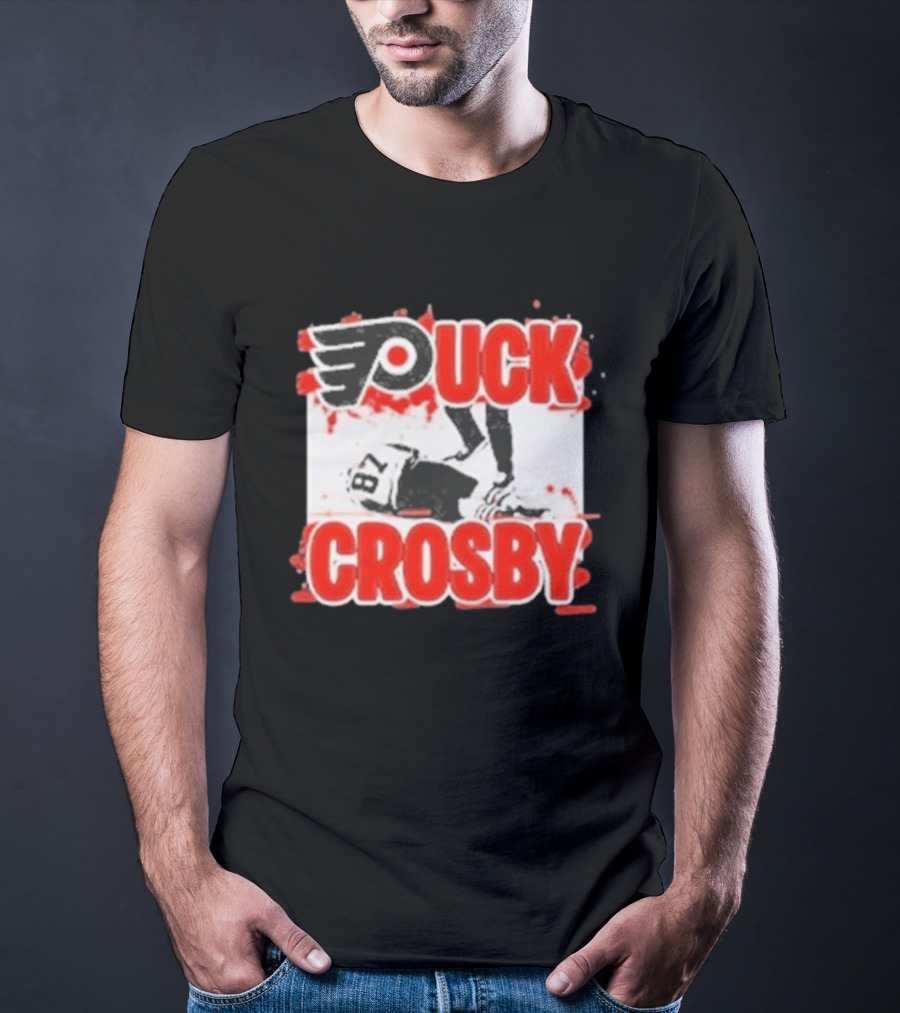 Puck Crosby Philadelphia Flyers Hockey 87 2026 T-Shirt