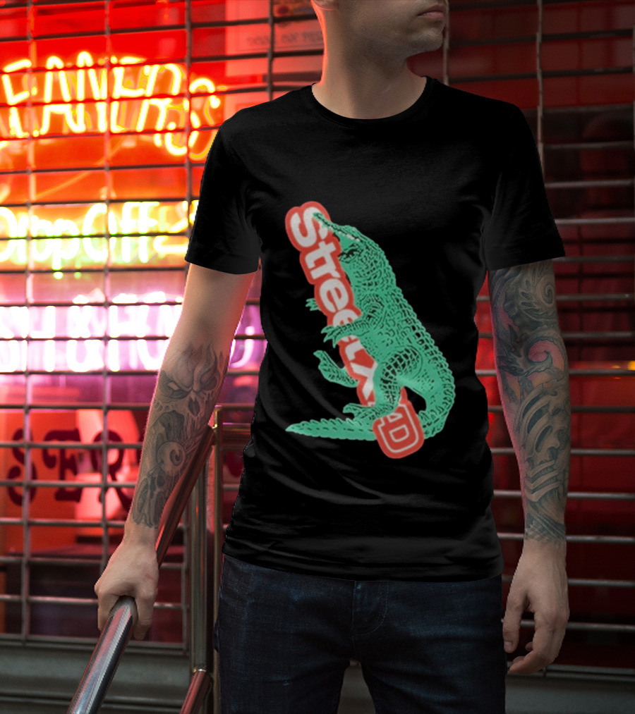 StreetxAD Basilik Gator Vintage Crocodile T-Shirt