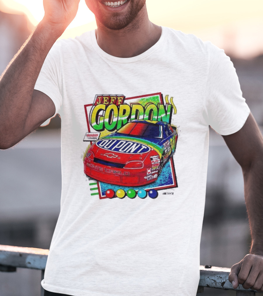 Hendrick Motorsports Jeff Gordon Dupont Chevrolet #24 Racing Car T-Shirt