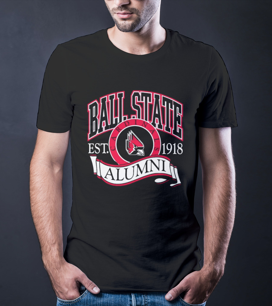 Ball State University Alumni Est. 1918 Cardinal T-Shirt