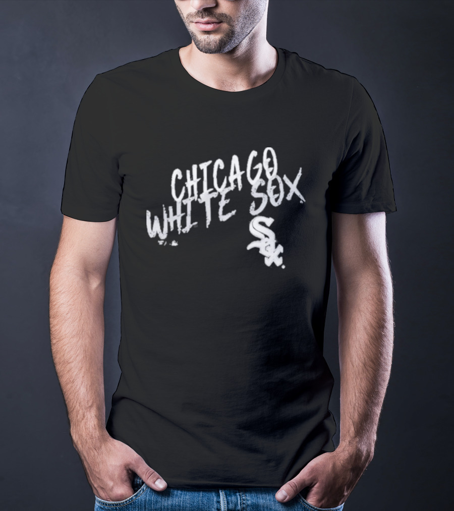 Chicago White Sox White Sox Hustle Script Style Team Spirit T-Shirt