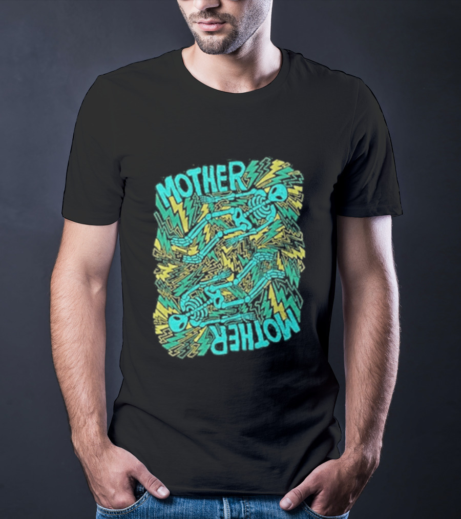 Mother Mother Grief Chapter Au Tour Lightning Figures And Neon T-Shirt