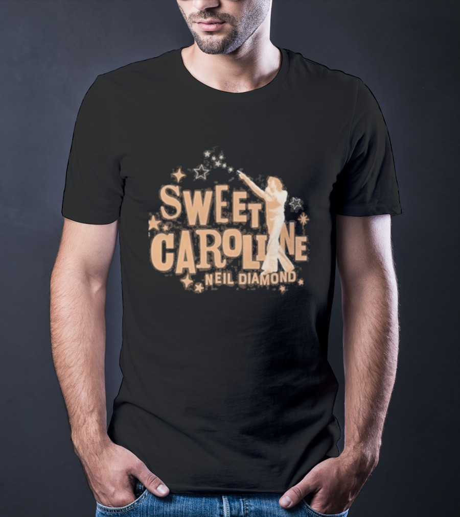 Sweet Caroline Neil Diamond Vintage Style Retro Aesthetic T-Shirt