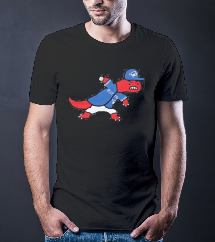 Toronto Blue Jays Raptors Collaboration Paint Style Sports Fan T-Shirt