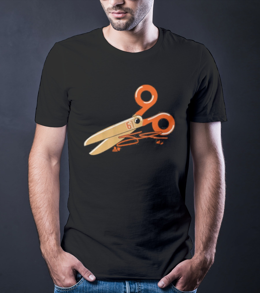 Cutter Gauthier Scissors 61 Orange T-Shirt