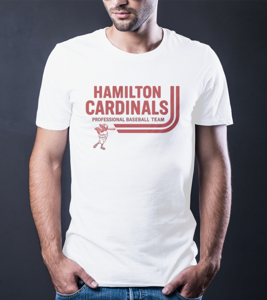 Hamilton Cardinals Professional Baseball Team Red T-Shirt
