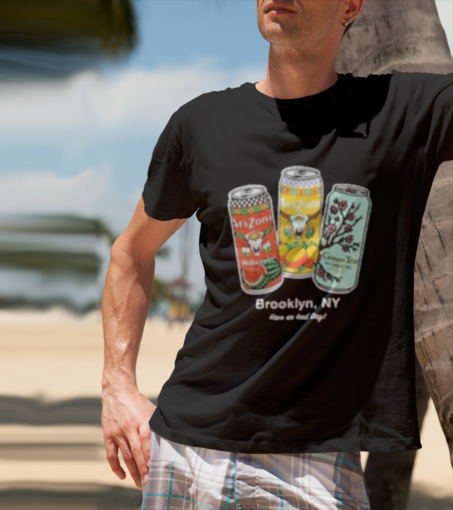 Drinkarizona Black Big Cans In Bin T-Shirt