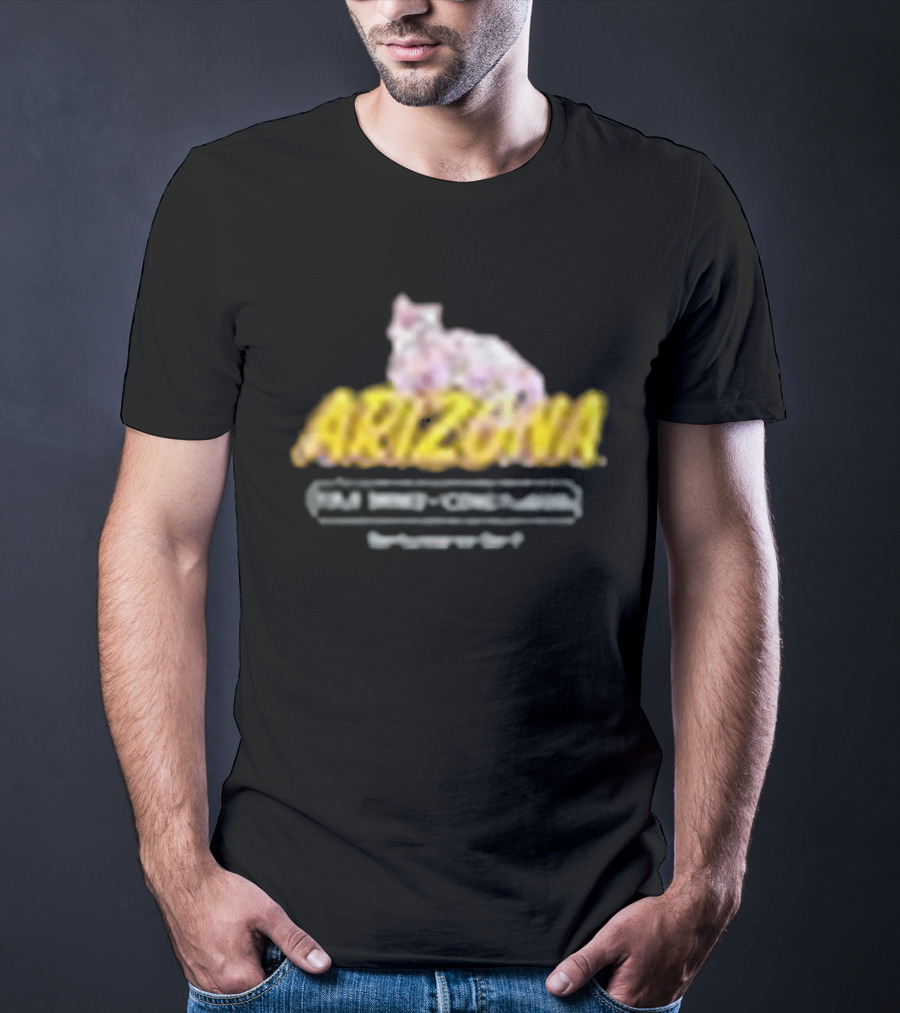Arizona Black Cherry Blossom Bodega Cat T-Shirt