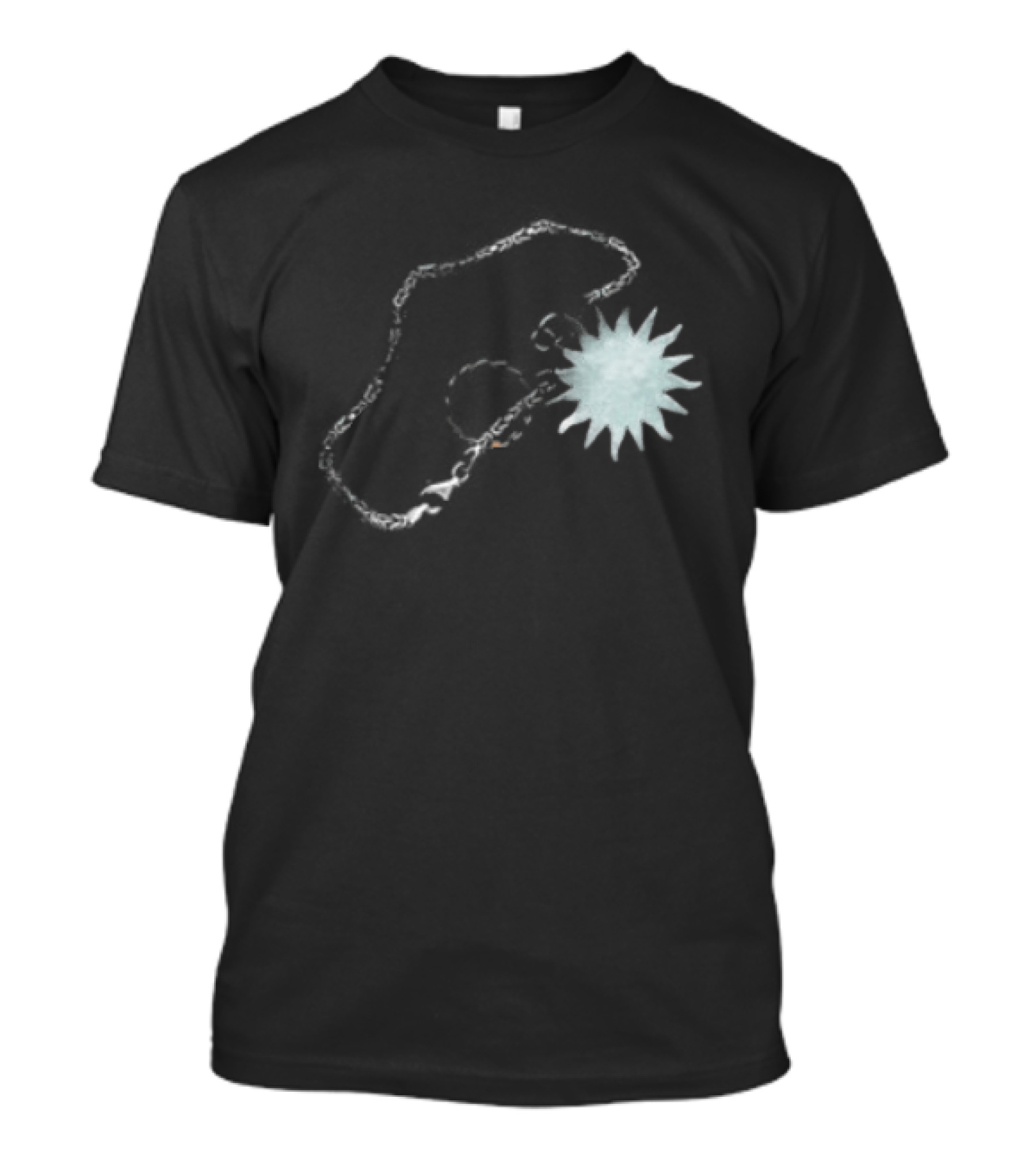 Loathe Necklace Smoke Spiral And Starburst T-Shirt