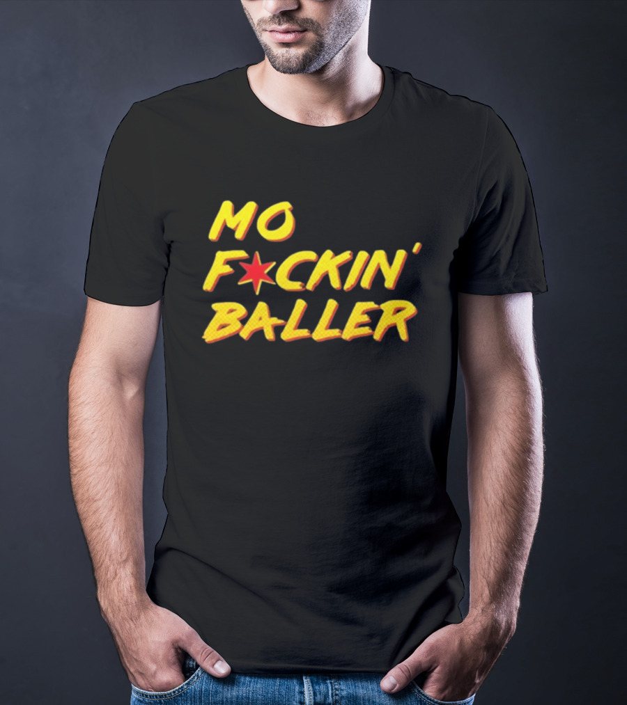 Mo F Ckin' Baller Star Red Yellow T-Shirt