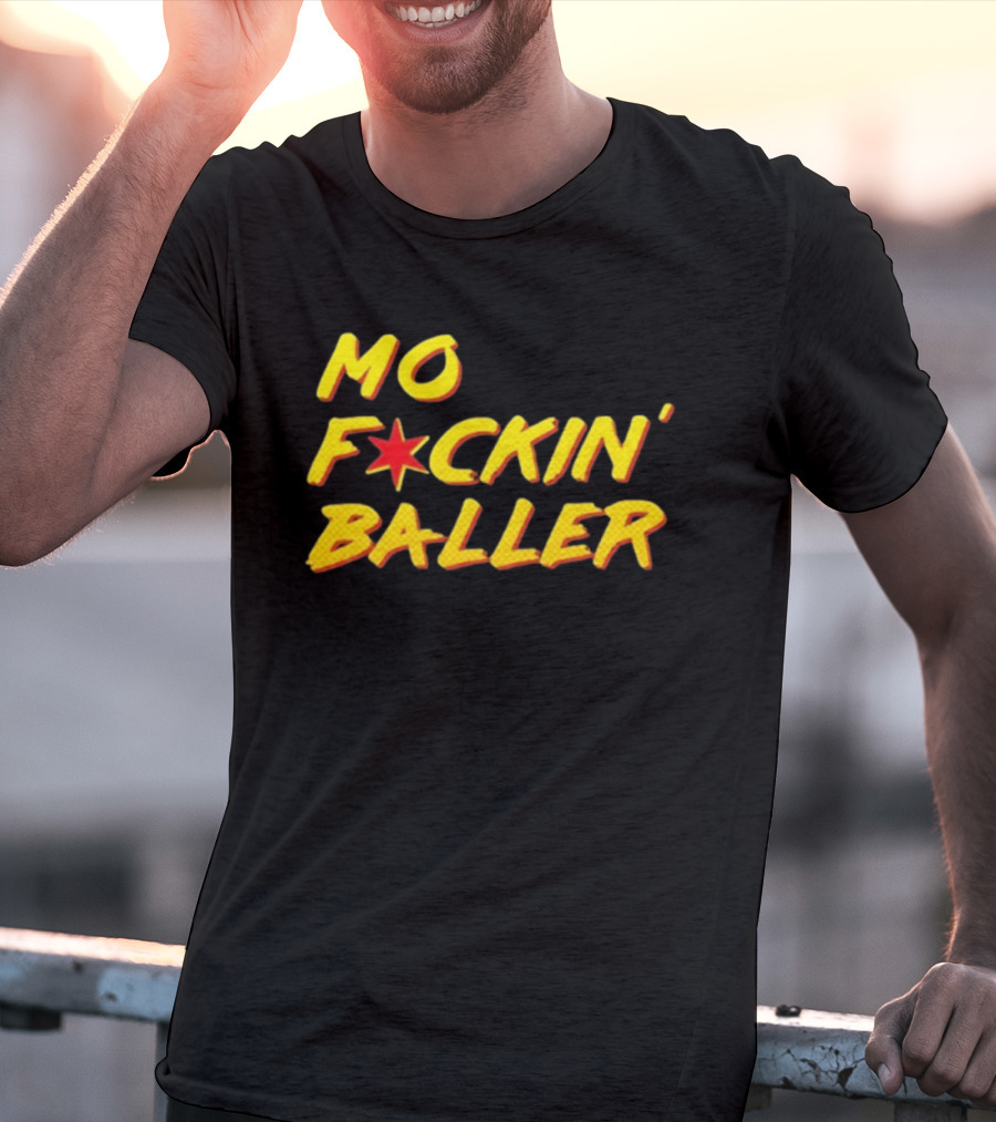 Mo F Ckin' Baller Star Red Yellow T-Shirt