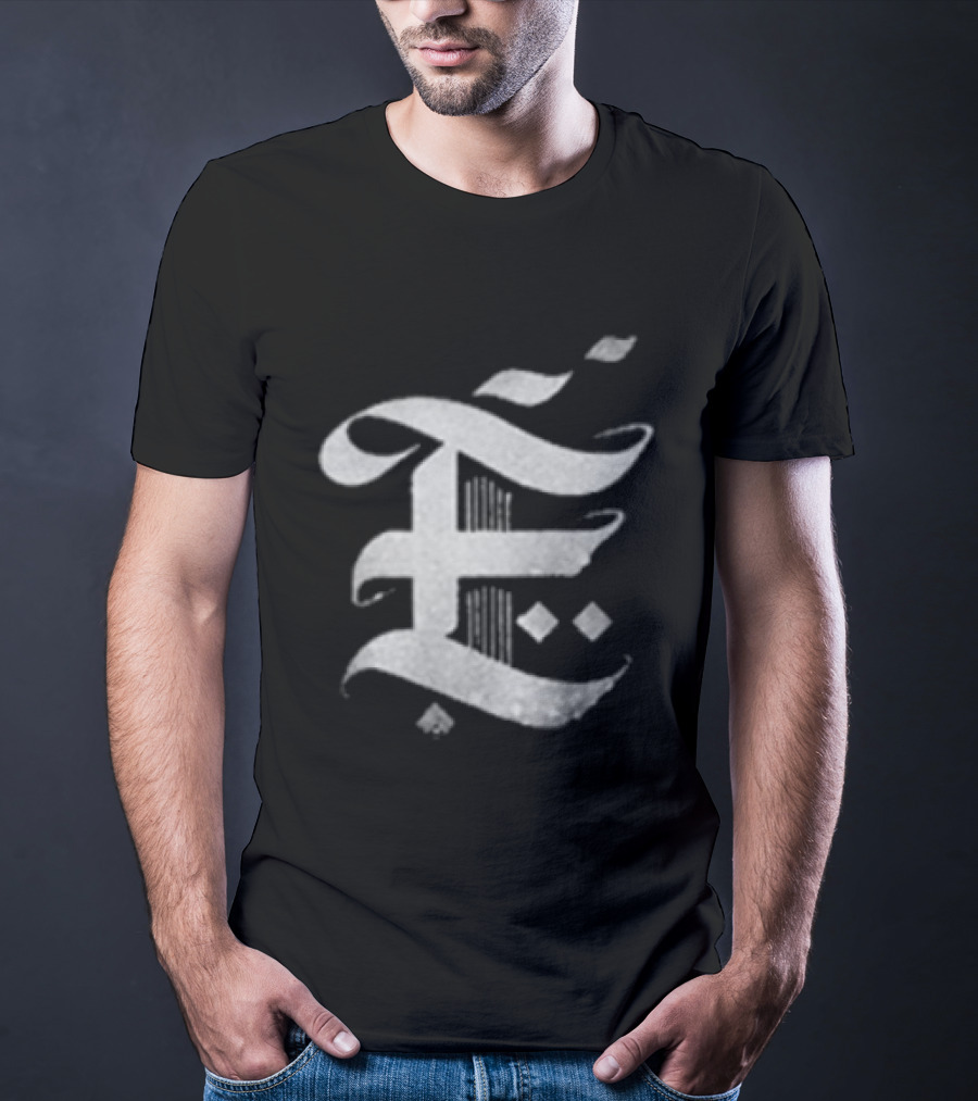 Benchmark Everlast Embers To Ashes Album Typography Silver Lettering T-Shirt