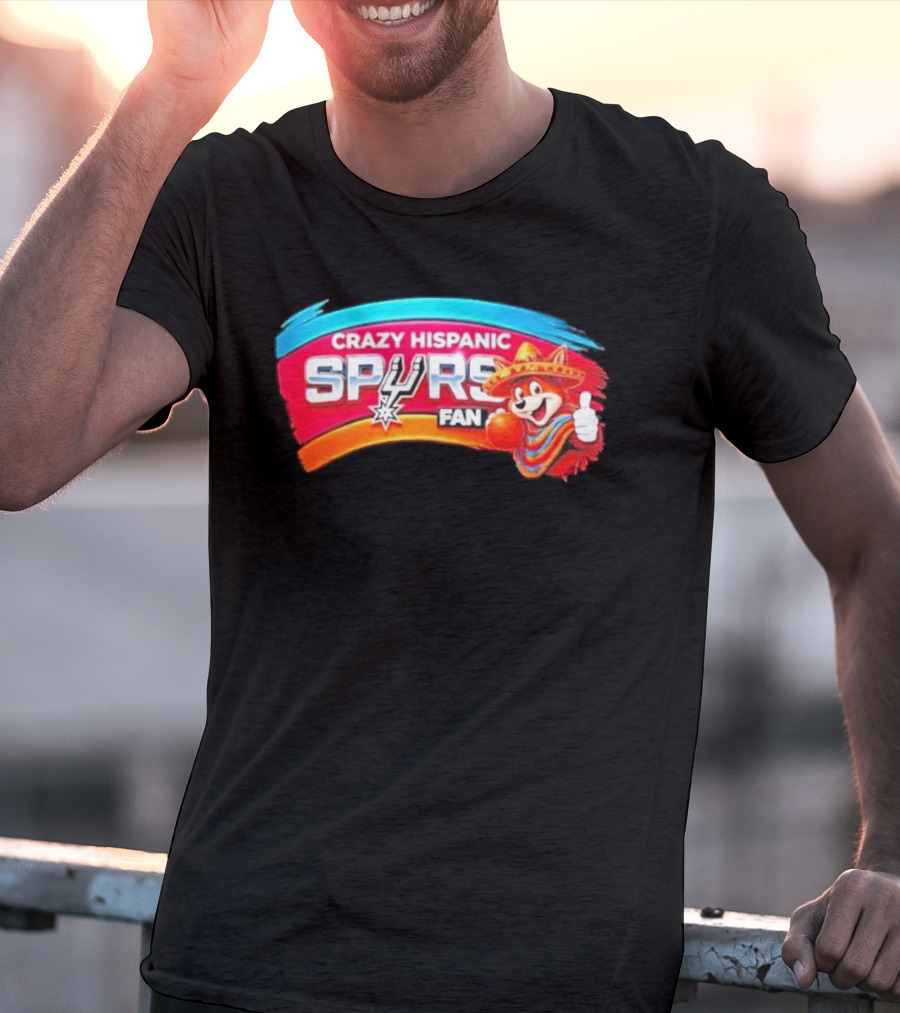 Crazy Hispanic Spurs Fan San Antonio Coyote Basketball 2026 T-Shirt