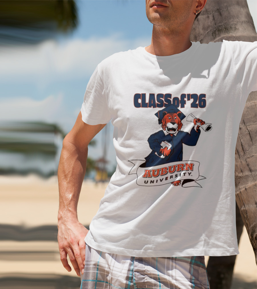 Auburn University Class Of 2026 Tiger Graduation T-Shirt