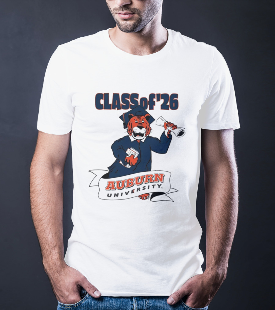 Auburn University Class Of 2026 Tiger Graduation T-Shirt