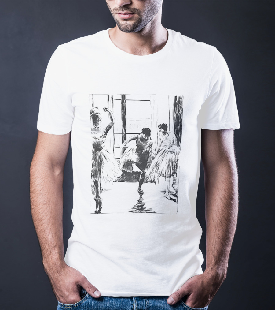 Ballet Dancers Sketch Dance Movements In Tutu Outfits T-Shirt