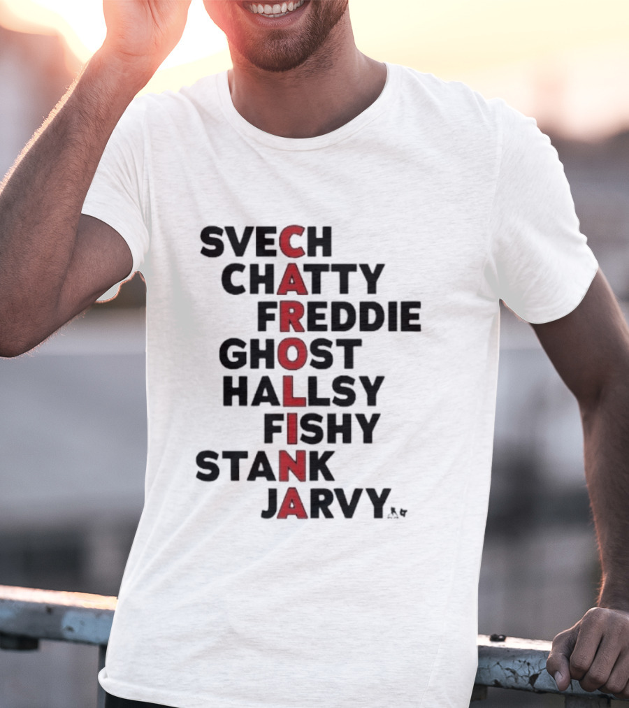 Carolina Hockey Names Svech Chatty Freddie Ghost Hallsy Fishy Stank Jarvy 2026 T-Shirt