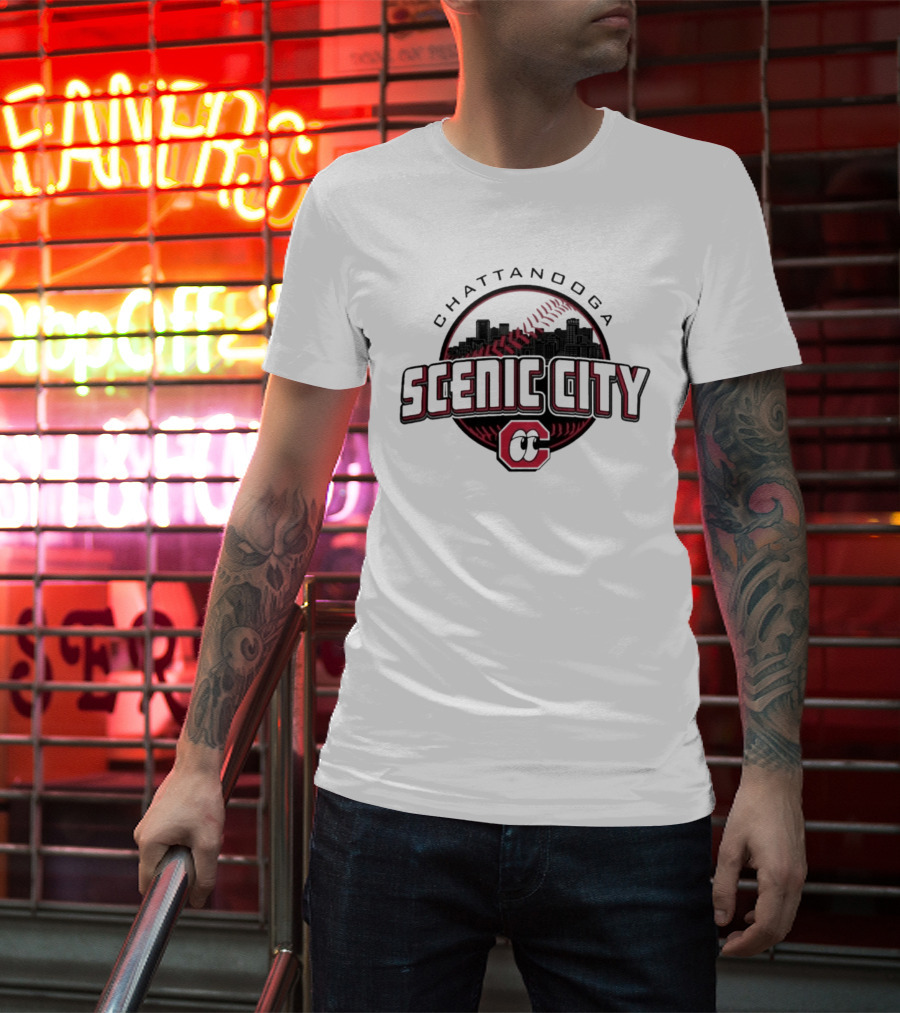 Chattanooga Scenic City Baseball CC Skyline T-Shirt