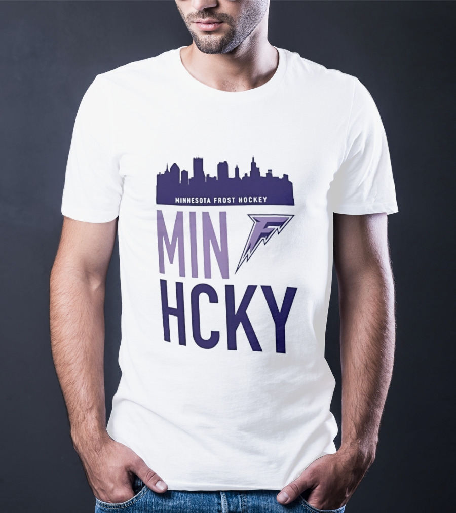 Minnesota Frost Hockey Skyline MVP MIN HCKY F T-Shirt