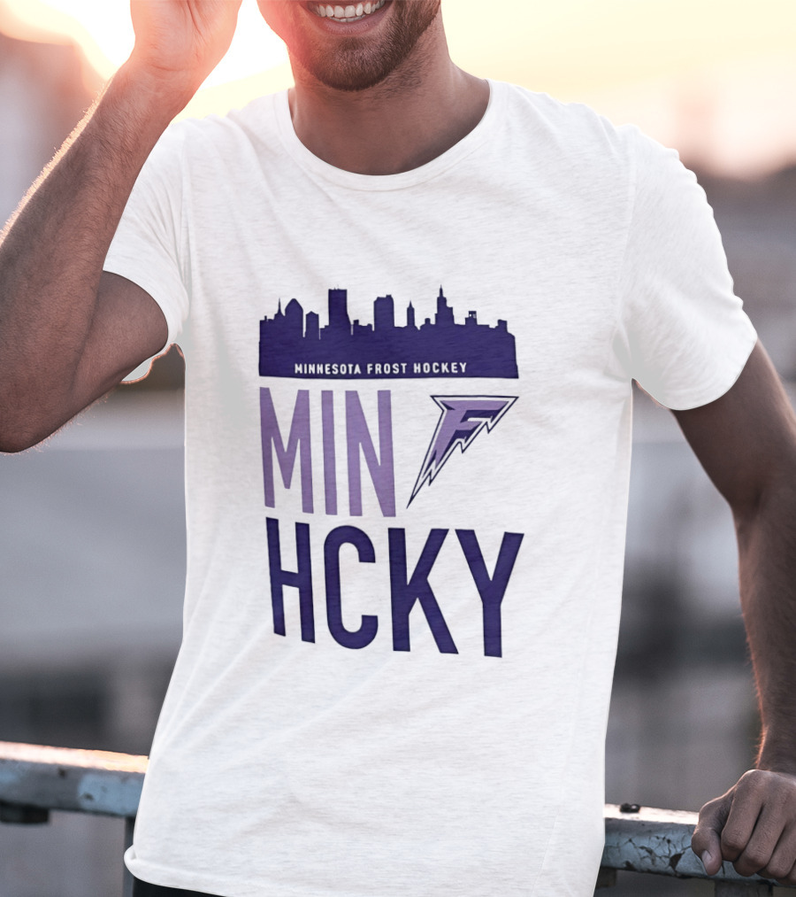 Minnesota Frost Hockey Skyline MVP MIN HCKY F T-Shirt