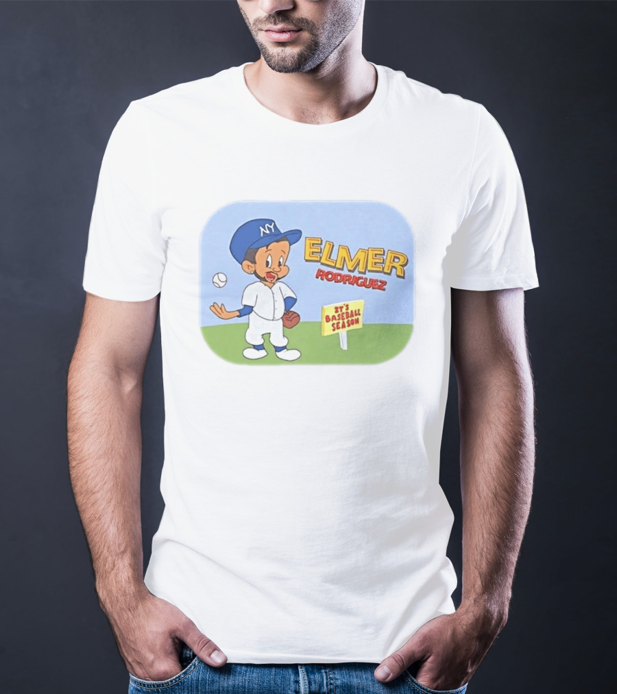 Elmer Rodriguez NY It's Baseball Season Yankees T-Shirt